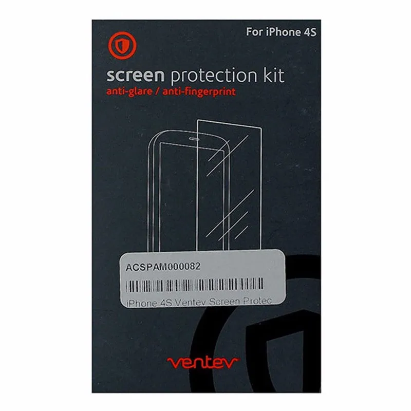 Ventev Screen Protectors for iPhone 4/4s - Retail Packaging - Clear (2 Pack)