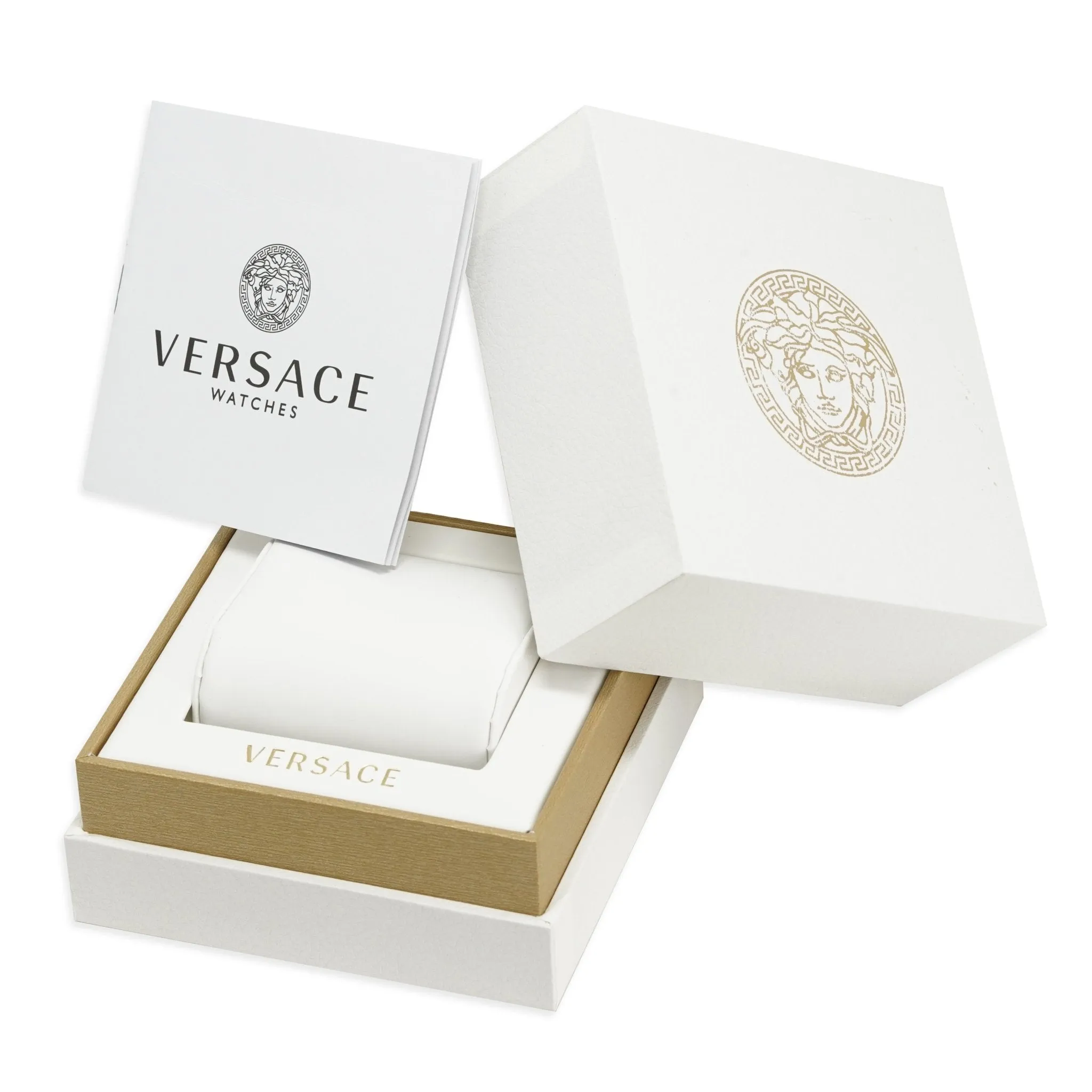 Versace Men's Watch Greca Logo Small Seconds Two-Tone Green VEVI00420