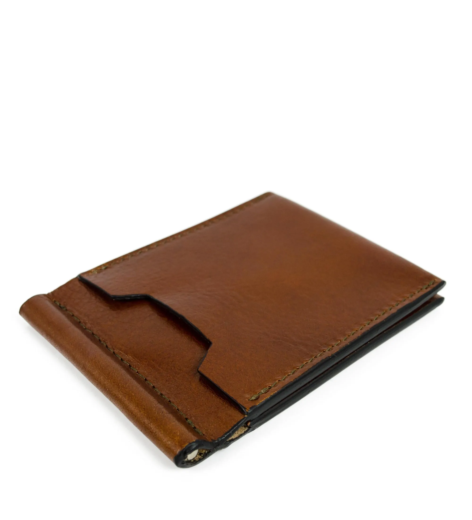 Womens Leather Money Clip Wallet - Tom Jones