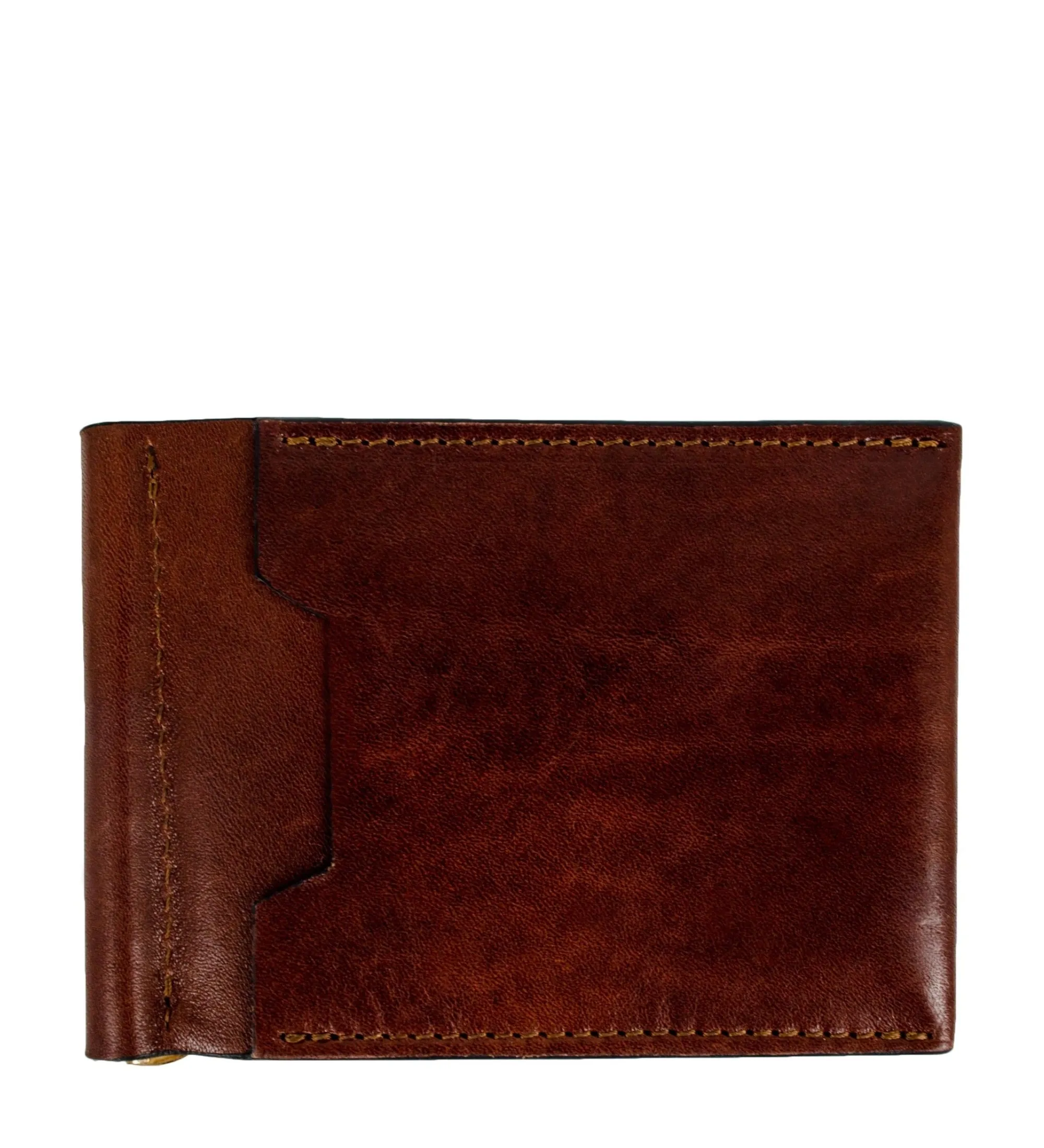 Womens Leather Money Clip Wallet - Tom Jones