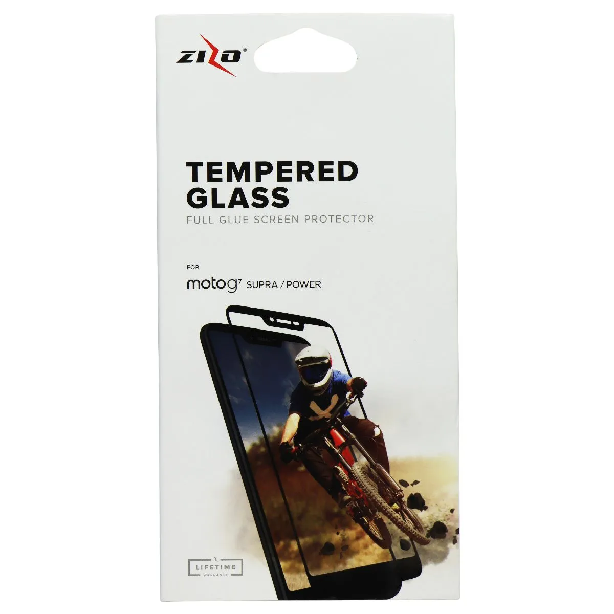 Zizo Tempered Glass Screen Protector for Motorola Moto G7 Supra / Power - Clear